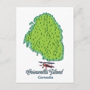 Cornwallis Island, Canada Travel map Postcard