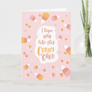 Corny Halloween Card