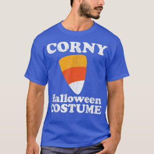 Corny Halloween Costume Funny Candy Corn Retro 80' T-Shirt