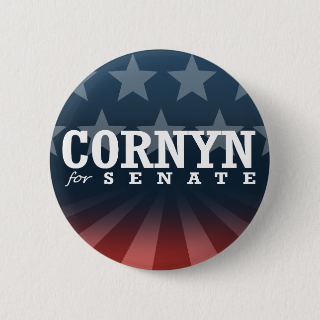 CORNYN FOR SENATE 2014 2 INCH ROUND BUTTON (Front)