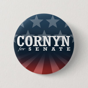 CORNYN FOR SENATE 2014 2 INCH ROUND BUTTON