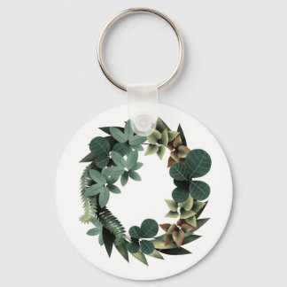 Coroa de Plantas Keychain
