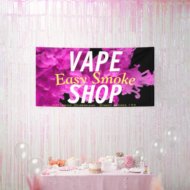 Corolful Smoke Vape Shop Banner (Party)