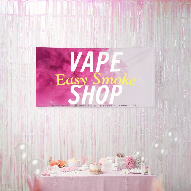Corolful Smoke Vape Shop Banner (Party)