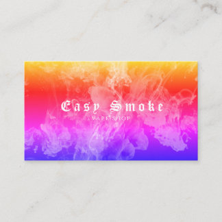 Corolful Smoke Vape Shop Business Card