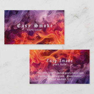 Corolful Smoke Vape Shop Business Card