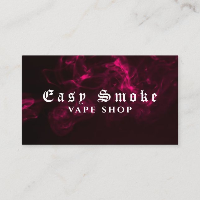 Corolful Smoke Vape Shop Business Card (Front)