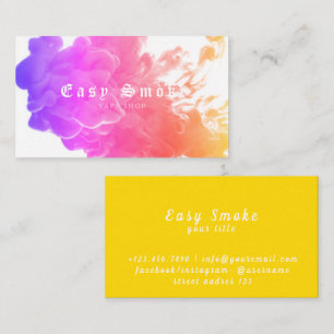 Corolful Smoke Vape Shop Business Card