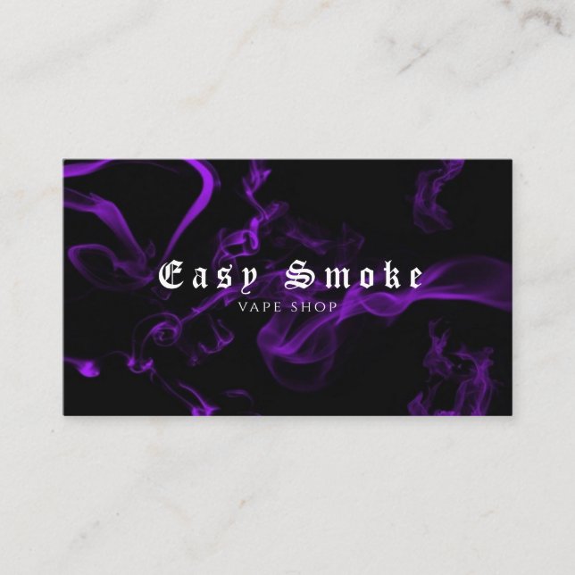 Corolful Smoke Vape Shop Carte de visite (Devant)
