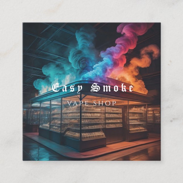 Corolful Smoke Vape Shop Carte de visite (Devant)