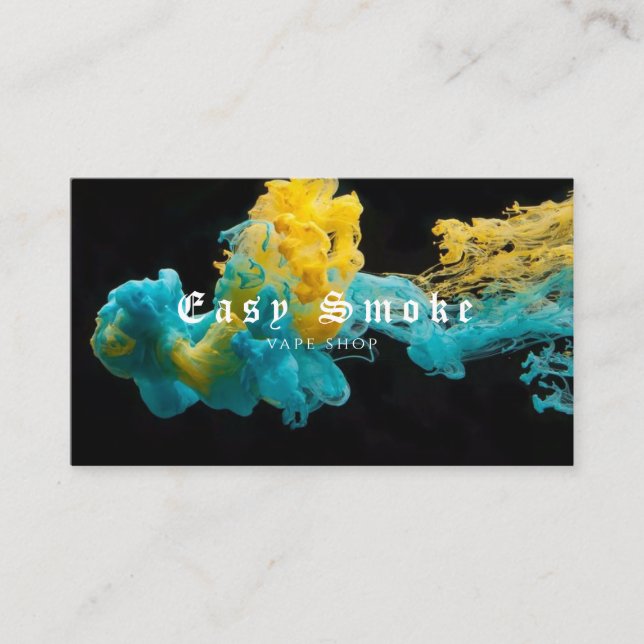 Corolful Smoke Vape Shop Carte de visite (Devant)