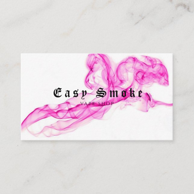 Corolful Smoke Vape Shop Carte de visite (Devant)