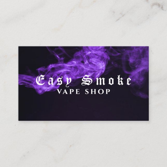 Corolful Smoke Vape Shop Carte de visite (Devant)