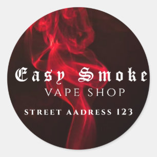 Corolful Smoke Vape Shop Classic Round Sticker