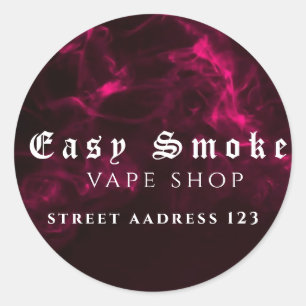 Corolful Smoke Vape Shop Classic Round Sticker
