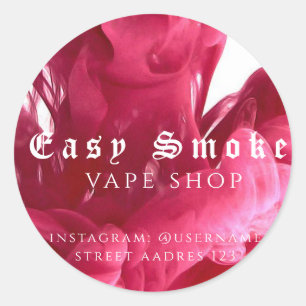 Corolful Smoke Vape Shop Classic Round Sticker