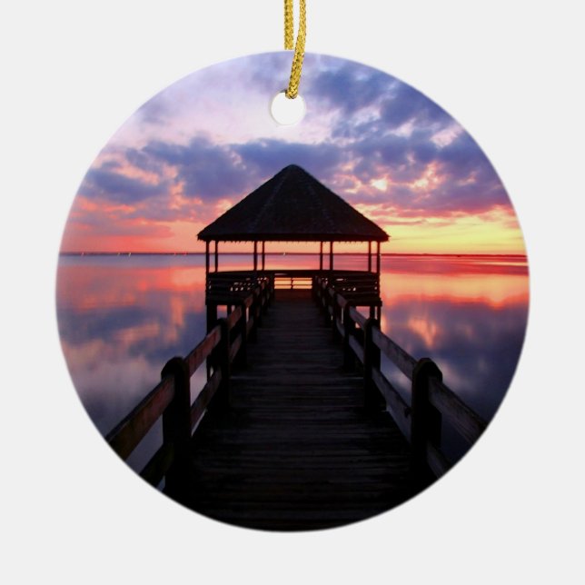 Corolla Light Ceramic Ornament (Front)