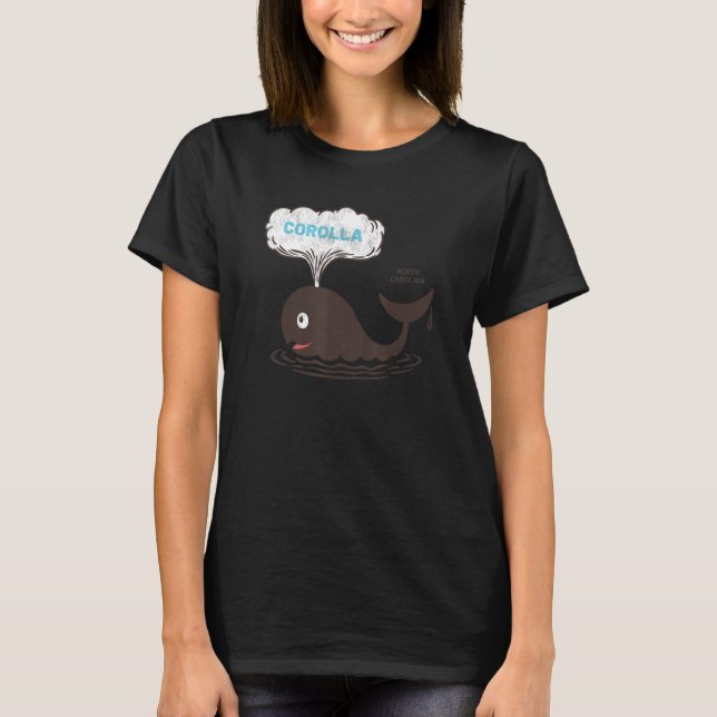 Corolla  NC Summertime Vacationing Whale Spout T-Shirt (Front)