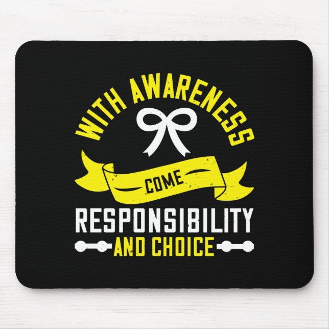 Corona Awareness - Brings Responsibility Mouse Pad (Front)