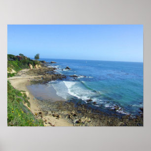 Corona Del Mar California CA Poster