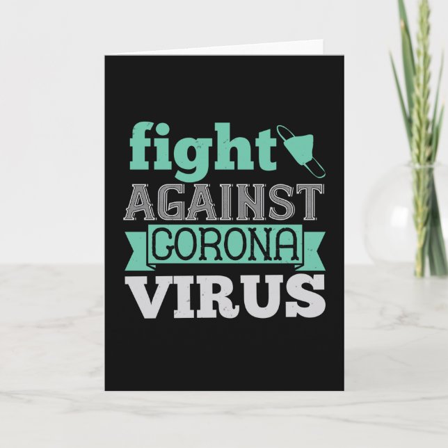 Corona - Fight Against Corona Virus Card (Front)