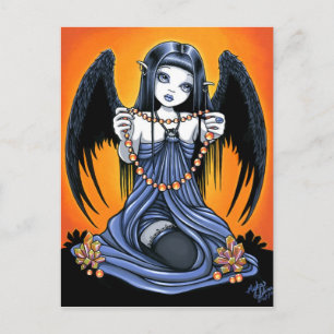 "Corona" Gothic Crystal Angel Art Postcard