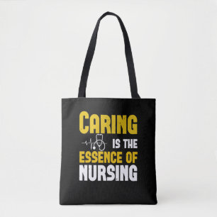 Corona Nurses - Caring Is The Essence Tote Bag