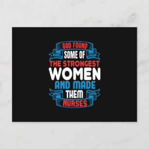Corona Nurses - God Found Strong Women Postcard