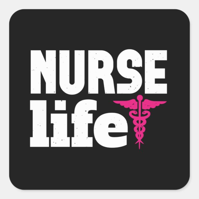 Corona Nurses - Nurse Life Square Sticker (Front)