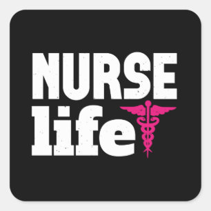 Corona Nurses - Nurse Life Square Sticker