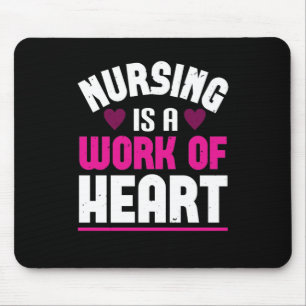 Corona Nurses Nursing Is A Work Of Heart Mouse Pad