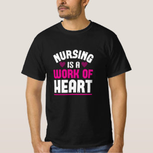 Corona Nurses Nursing Is A Work Of Heart T-Shirt