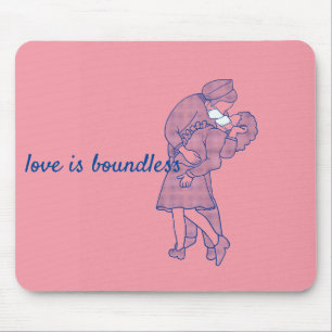 Corona Virus - love is boundless Mouse Pad