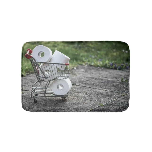 Corona Virus Protective Mask Bath Mat (Front)
