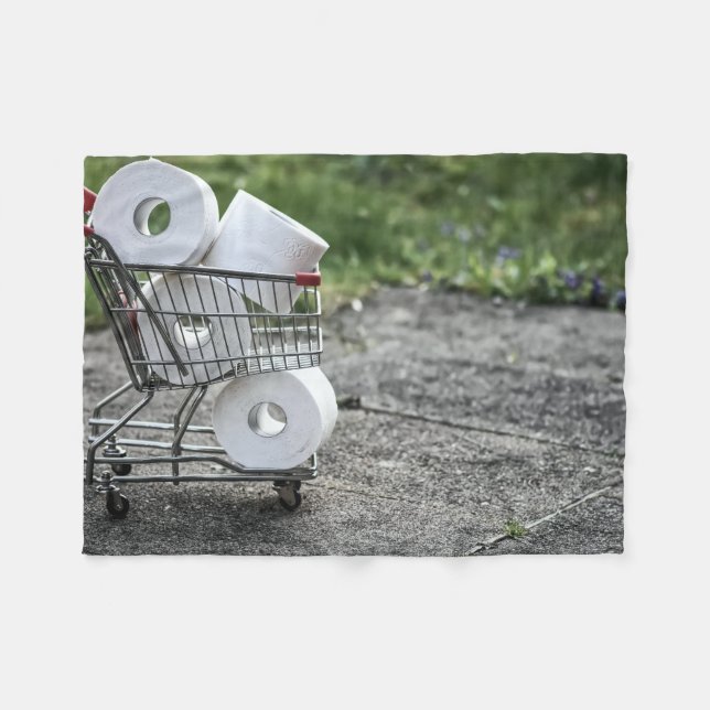 Corona Virus Protective Mask Fleece Blanket (Front (Horizontal))