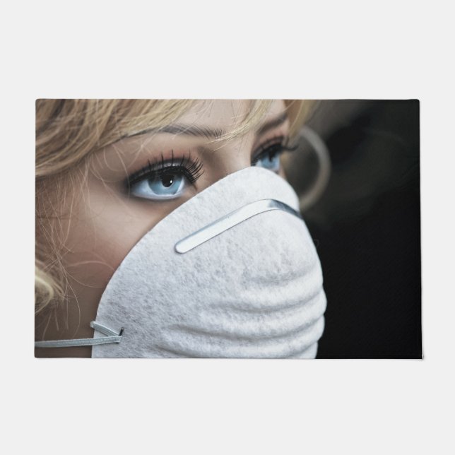 Corona Virus Protective Mask Floor Mat (Front)