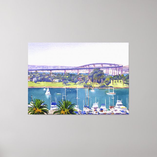 Coronado Bay Bridge Canvas Print (Front)