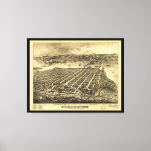 Coronado Beach San Diego California (1880) Canvas Print