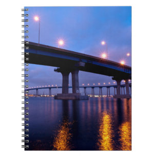 Coronado Bridge at Dusk Notebook