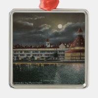 Coronado, CA - Moonlit View of Hotel del Coronad