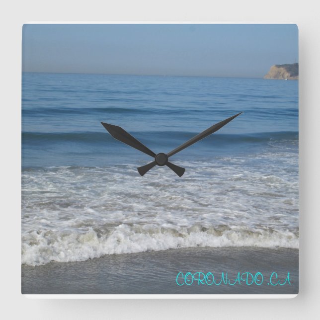 CORONADO ,CA SQUARE CLOCK (Front)