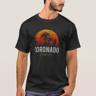 Coronado California Retro Surfer Vintage Beach T-Shirt