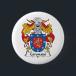Coronado Family Crest 2 Inch Round Button<br><div class="desc"></div>