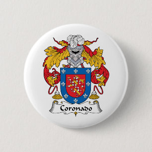 Coronado Family Crest 2 Inch Round Button