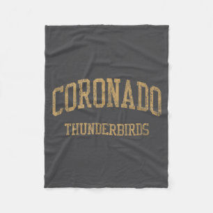 Coronado High School Hs El Paso Tx Vintage Srts  Fleece Blanket