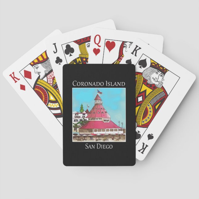 Coronado Island San Diego California  Playing Cards (Back)