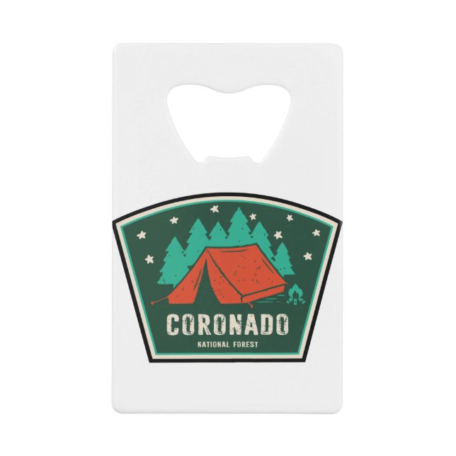 Coronado National Forest Camping Credit Card Bottle Opener (Front)