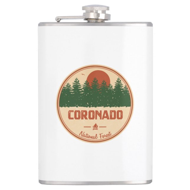 Coronado National Forest Hip Flask (Front)