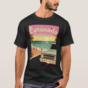 Coronado Retro Beach Vacation Graphics Coronado Su T-Shirt