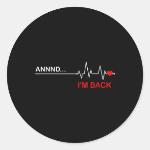 Coronary Byp Artery Open Heart Diseases Surgery He Classic Round Sticker